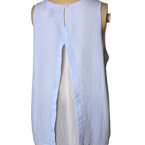 BR Sheer,chiffon,layered blouse,MP ,fairy,whimsical,sleeveless,dainty,loose - Picture 5 of 14